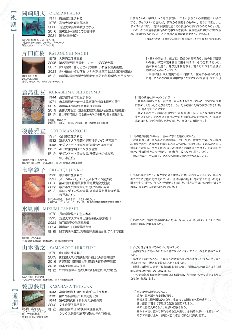 雨十題 -大観に捧ぐ